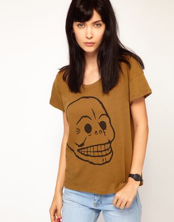 Cheap Monday Skull Tshirt - Lyst