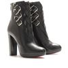 Christian Louboutin Troop 120 Leather Boots with Buckle Detail in Black - Lyst