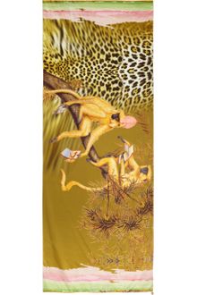 Class Roberto Cavalli Printed Silk Scarf - Lyst