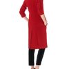 Commuun Red Single Breasted Coat in Red - Lyst