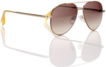 Cutler & Gross Cumin Piping Gold Wire Aviators - Lyst