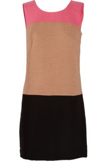 DKNY Colorblock Woven Stretch Shift Dress - Lyst