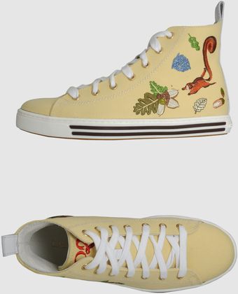 DSquared2 Hightop Trainers - Lyst