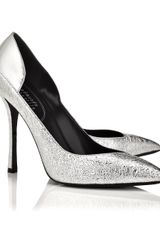 Edmundo Castillo 110mm Silver Bianca Pointed Stilettos