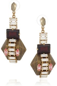 Erickson Beamon Goldplated Swarovski Crystal Earrings - Lyst
