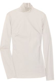 Jil Sander Zippered Stretch Cotton Blend Shirt - Lyst
