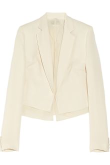 Joseph Denham Cropped Silkcrepe Blazer - Lyst