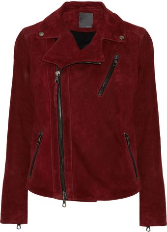 Lot78 Zoe Suede Biker Jacket - Lyst