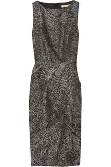Michael Kors Woolblend Brocade Dress - Lyst