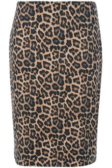 Michael Kors Leopard Print Pencil Skirt - Lyst