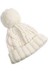Mulberry Woolblend Pompom Beanie Hat