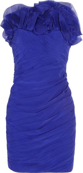 Notte By Marchesa Stretch Silk Chiffon and Silk Organza Dress - Lyst