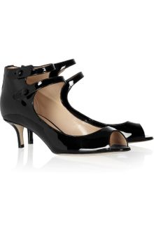 Oscar de la Renta Patentleather Pumps - Lyst