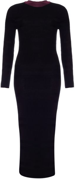 Paper London Black Mix Mandy Jumper Dress - Lyst