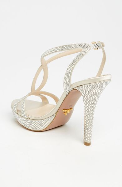 prada crystal sandals
