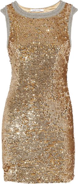 Rachel Gilbert Willamina Sequined Silk Dress - Lyst