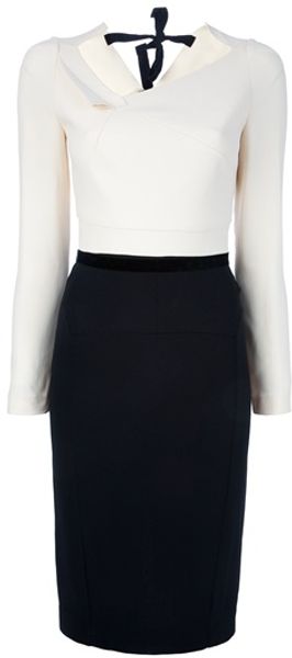 Roland Mouret Double Crepe Angel Dress - Lyst