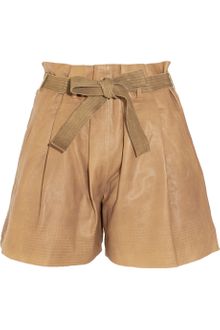 See By Chloé Highwaisted Leather Shorts - Lyst