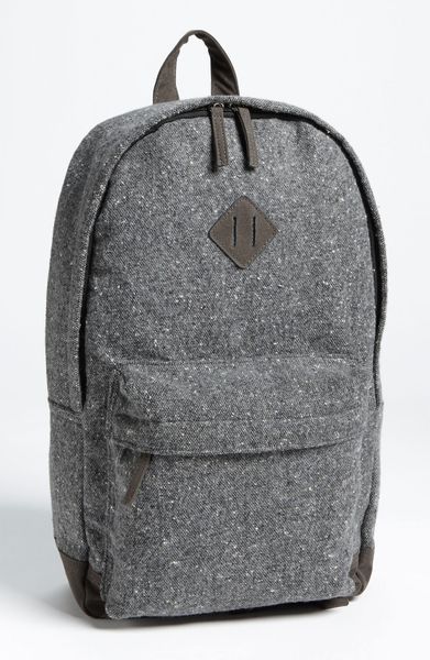 Topman Tweed Backpack in Gray for Men (charcoal) | Lyst