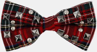 Topman Tartan Stud Bow Tie - Lyst