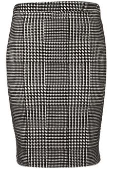 Topshop Check Pencil Skirt - Lyst