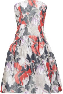 Z Spoke by Zac Posen Printed Taffeta Strapless Dress - Lyst
