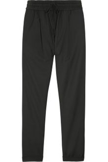 By Malene Birger Cropped Twill Track Pants - Lyst