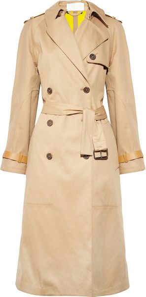 Chloé Cottontwill Trench Coat - Lyst