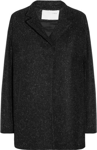 Iro Dalla Leathertrimmed Wool Coat - Lyst