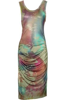 Matthew Williamson Tucan Printed Satinjersey Dress - Lyst