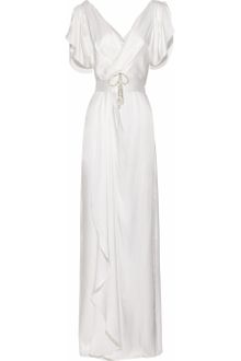 Temperley London Scarlett Crystalembellished Silksatin Gown - Lyst