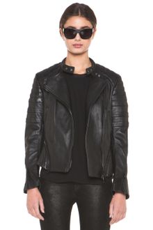 3.1 Phillip Lim Peplum Quilted Leather Motorcycle Jacket in Black - Lyst