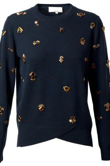 3.1 Phillip Lim Embellished Wool Sweater - Lyst