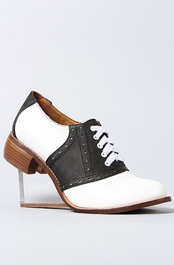 Jeffrey Campbell Plastic Heeled Brogue - Lyst