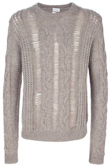 Paul Smith Laddered Cable Knit Sweater - Lyst
