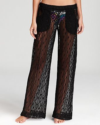 Trina Turk Boho Crochet Coverup Pants - Lyst