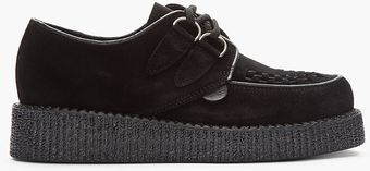 Underground Black Suede Wulfrun Oxfords - Lyst