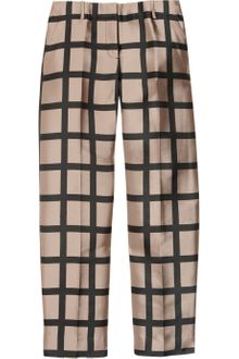 J.Crew Café Windowpanecheck Capri Pants - Lyst