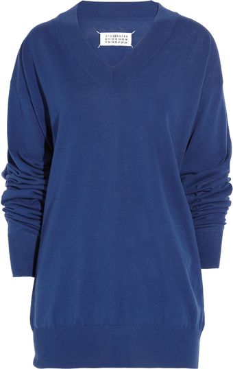 Maison Martin Margiela Knitted Cotton Sweater - Lyst