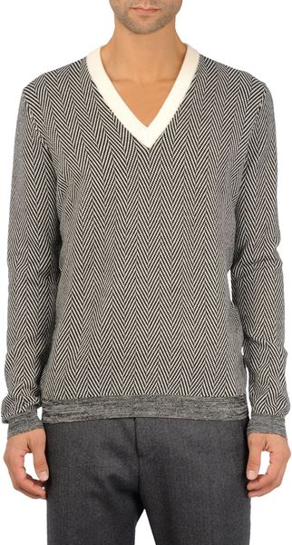 Pringle of Scotland Herringbone Sweater - Lyst