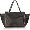 Valentino Rockstud Leather Tote in Black - Lyst