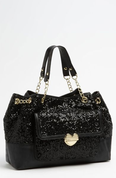 betsey johnson sparkle bag