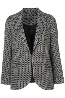 Topshop Geo Circle Ponte Blazer - Lyst