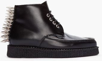 Underground Black Bulletstud Zippered Izzue Boots - Lyst