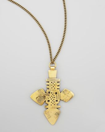 Vanessa Mooney Zelda Brass Pendant Necklace - Lyst