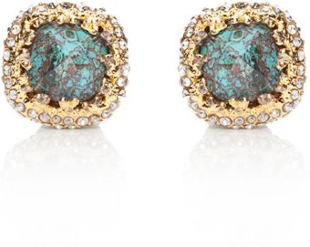 Alexis Bittar Mauritius Chrysocolla Cushion Earrings - Lyst