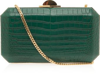 Elie Saab Rectangle Aligator Clutch Bag - Lyst