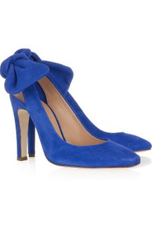 Carven Suede Slingbacks - Lyst