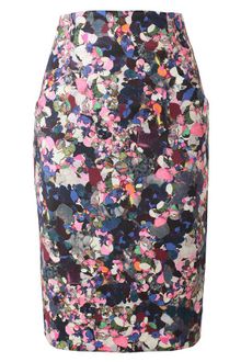 Erdem Frida Floral Printed Stretch Cotton Pencil Skirt - Lyst