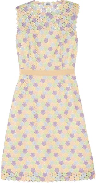 Moschino Cheap & Chic Floral Macramé Sheath Dress - Lyst